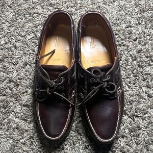Allen Edmonds Dark Brown Boat Shoes Size 10 EE